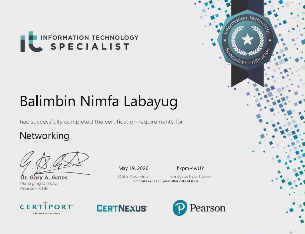 Certificate 1